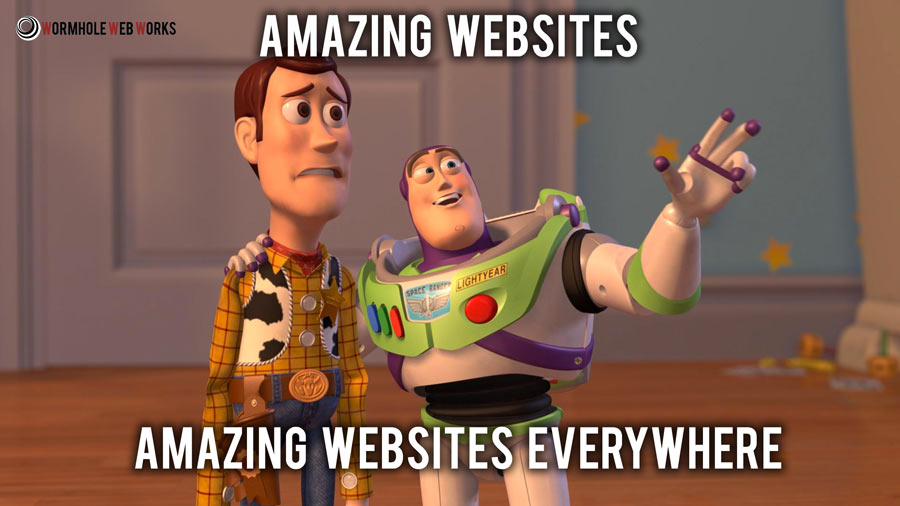 amazing websites everywhere - wormhole web works